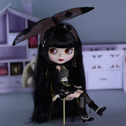 Blythe 1/6 Nude Doll 30cm White Skin Matte Face Spicy Cool Girl BJD Doll