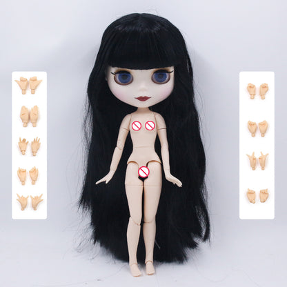 Blythe 1/6 Nude Doll 30cm White Skin Matte Face Spicy Cool Girl BJD Doll