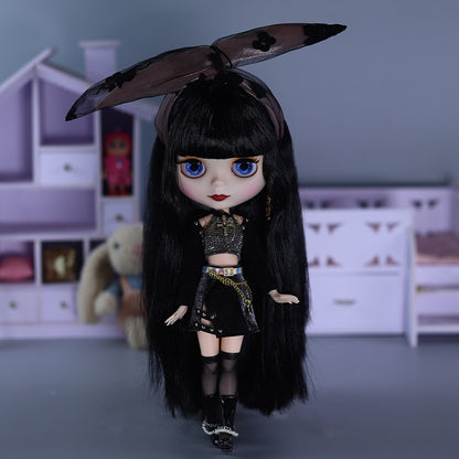 Blythe 1/6 Nude Doll 30cm White Skin Matte Face Spicy Cool Girl BJD Doll