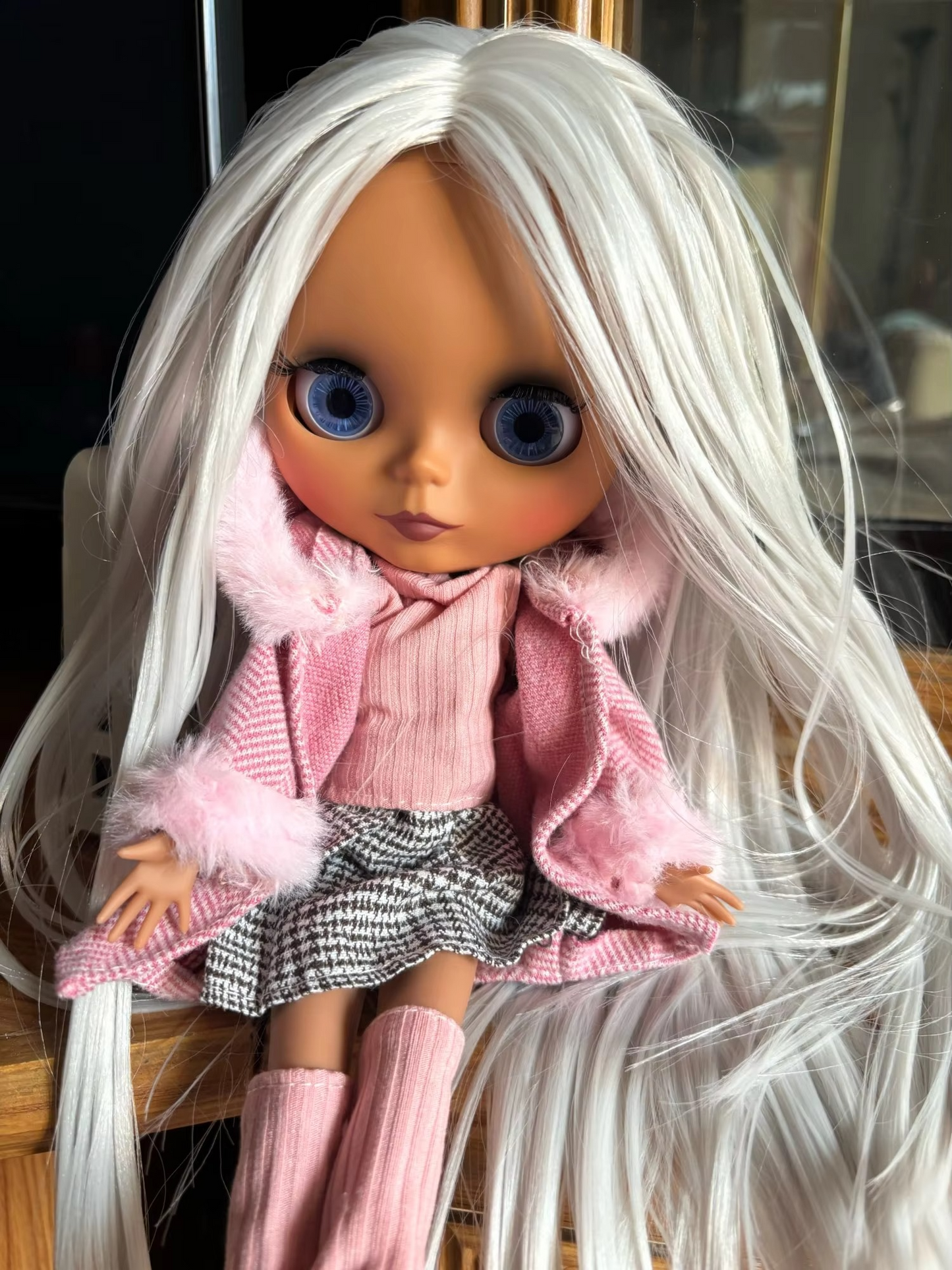 12'' Blythe Nude Doll White Skin Matte Face Joint