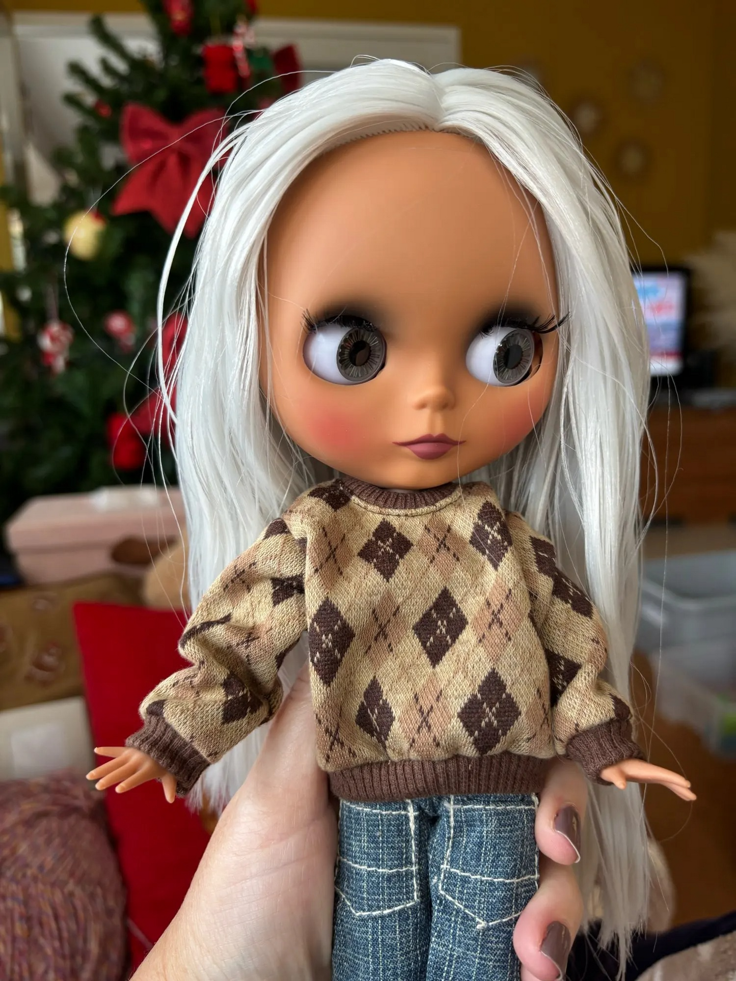 12'' Blythe Nude Doll White Skin Matte Face Joint